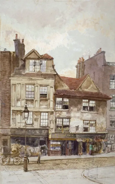 Framed Print : View of nos 87-89 Drury Lane, Westminster, London, c1880. Artist: John Crowther Framed Print : View of nos 87-89 Drury Lane, Westminster, London, c1880. Artist: John Crowther