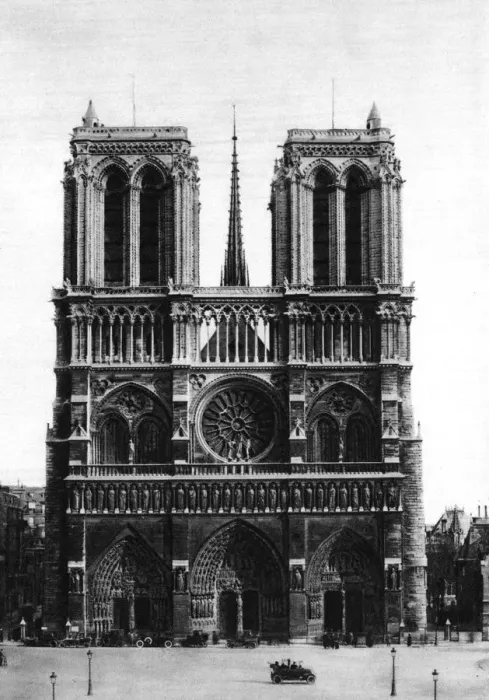 Framed Print : Front view of Notre Dame, Paris, 1931. Artist: Ernest Flammarion Framed Print : Front view of Notre Dame, Paris, 1931. Artist: Ernest Flammarion