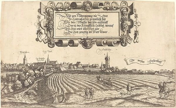 View of Nuremberg from the West [right section], 1552. Creator: Hans Sebald Lautensack