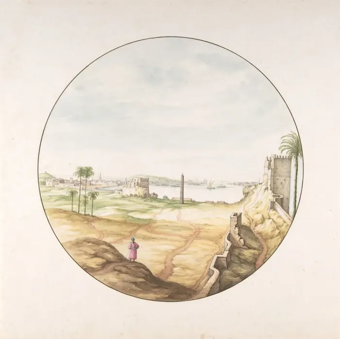Framed Print : View of the Obelisk of Thutmosis III Seen from the Walls of Alexandria Framed Print : View of the Obelisk of Thutmosis III Seen from the Walls of Alexandria