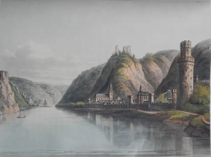 Framed Print : View of Oberwesel. From: A Picturesque Tour along the Rhine from Mentz to Cologne, 1820 Framed Print : View of Oberwesel. From: A Picturesque Tour along the Rhine from Mentz to Cologne, 1820