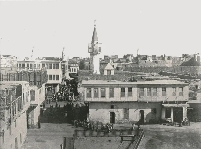 Framed Print : View of the Old Town, Suez, Egypt, 1895. Creator: Unknown Framed Print : View of the Old Town, Suez, Egypt, 1895. Creator: Unknown