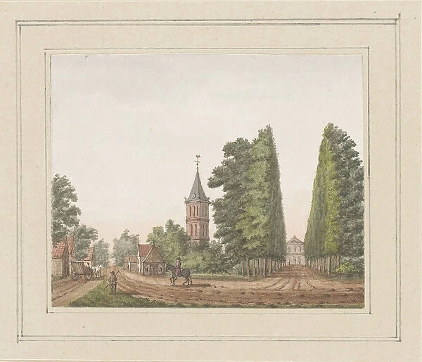 View of Oostkapelle with Huis Rijnsburg in Zeeland, c. 1750-c. 1800. Creator: Anon