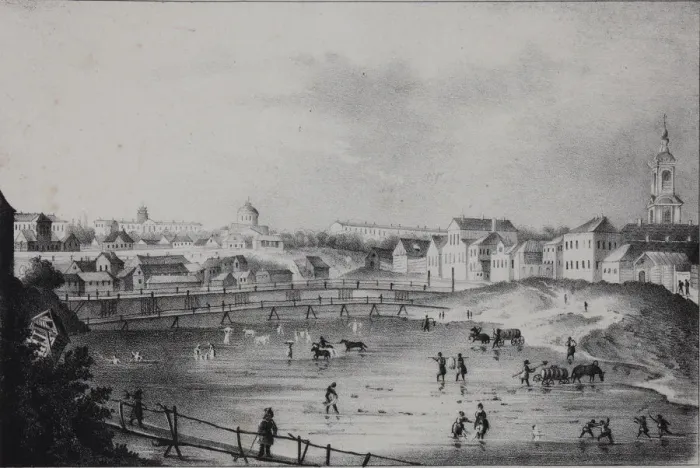 Framed Print : View of Oryol, 1830s Framed Print : View of Oryol, 1830s
