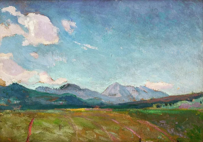 Framed Print : View towards Osobita (Zakopane), 1901. Creator: Jan Stanislawski