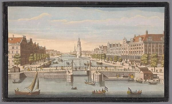View of the Oudeschans in Amsterdam seen from the IJ, 1752. Creator: Anon