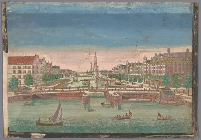 Framed Print : View of the Oudeschans in Amsterdam seen from the IJ, 1700-1799. Creator: Anon Framed Print : View of the Oudeschans in Amsterdam seen from the IJ, 1700-1799. Creator: Anon