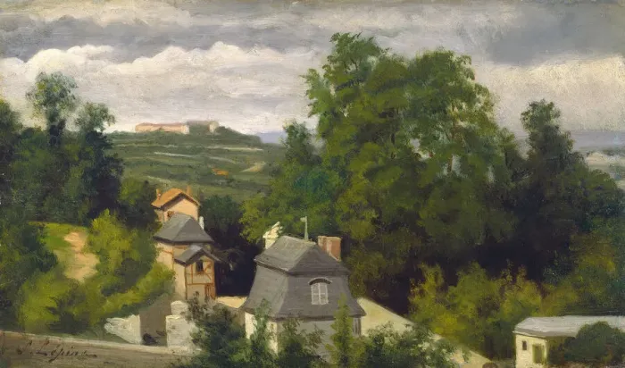Framed Print : View on the Outskirts of Caen, 1872 / 1875. Creator: Stanislas Lepine Framed Print : View on the Outskirts of Caen, 1872 / 1875. Creator: Stanislas Lepine