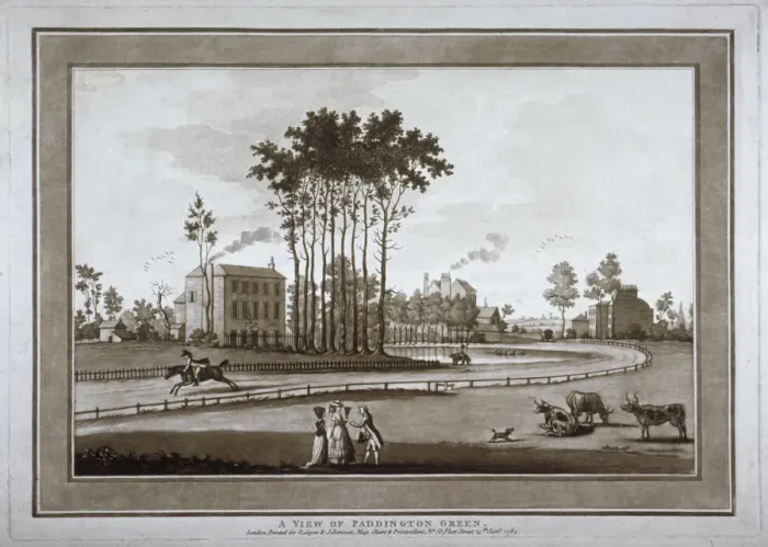 Framed Print : View of Paddington Green, London, 1783 Framed Print : View of Paddington Green, London, 1783