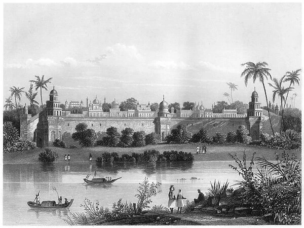 View of the Palace of Agra, from the river, c1860