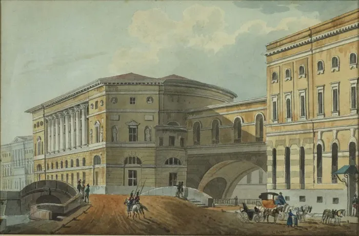 Framed Print : View of the Palace Embankment in St. Petersburg, First quarter of 19th cen Artist: Kolmann, Karl Ivanovich (1786-1846) Framed Print : View of the Palace Embankment in St. Petersburg, First quarter of 19th cen Artist: Kolmann, Karl Ivanovich (1786-1846)