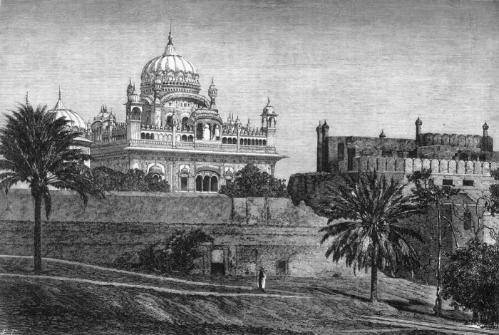 Framed Print : View of the Palace of Lahore, c1891. Creator: James Grant