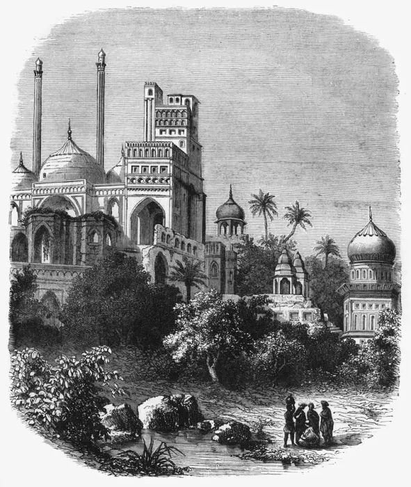 Framed Print : View of the Palace of Vellore, c1891. Creator: James Grant Framed Print : View of the Palace of Vellore, c1891. Creator: James Grant