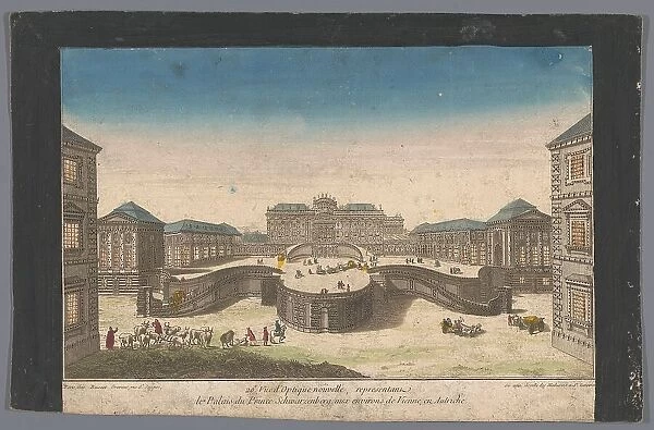 View of the Palais Schwarzenberg in the vicinity of the city of Vienna, 1700-1799. Creator: Anon