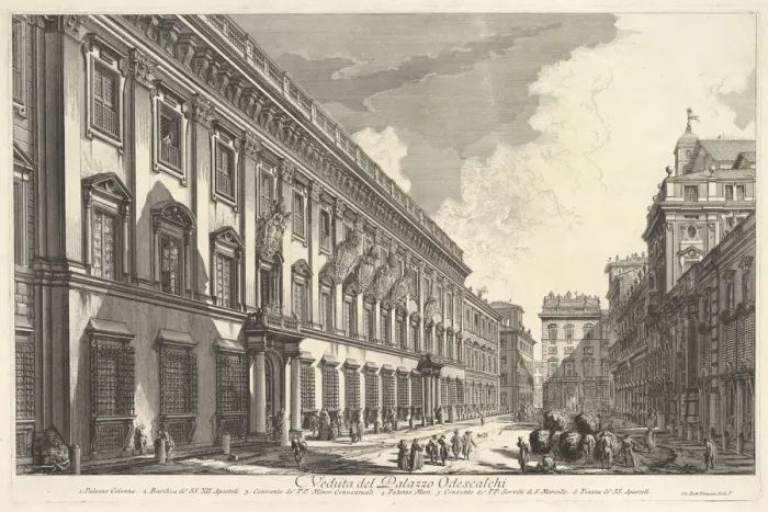 Framed Print : View of the Palazzo Odeschali, from Vedute di Roma (Roman Views), ca. 1753 Framed Print : View of the Palazzo Odeschali, from Vedute di Roma (Roman Views), ca. 1753