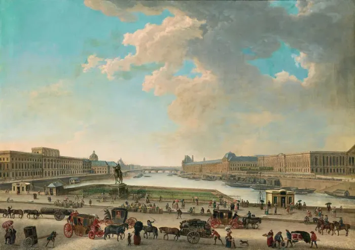 Framed Print : View of Paris from the Place Dauphine, Between 1750 and 1775 Framed Print : View of Paris from the Place Dauphine, Between 1750 and 1775