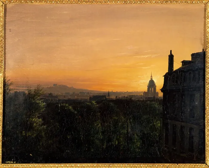 Framed Print : View of Paris, taken from Montparnasse, 1829. Creator: Unknown Framed Print : View of Paris, taken from Montparnasse, 1829. Creator: Unknown