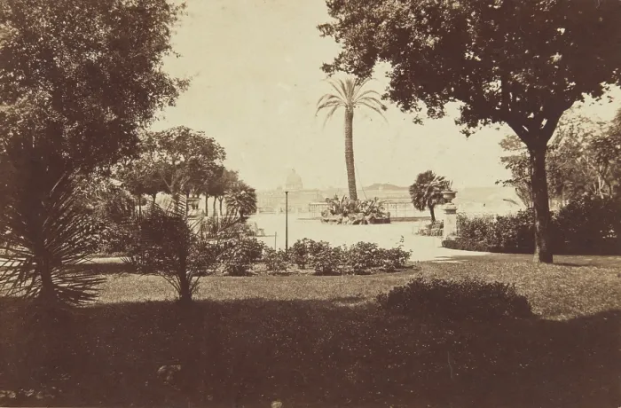 Framed Print : View from the park on Monte Pincio towards the Vatican, Rome, between 1870-1880. Creator: Unknown Framed Print : View from the park on Monte Pincio towards the Vatican, Rome, between 1870-1880. Creator: Unknown