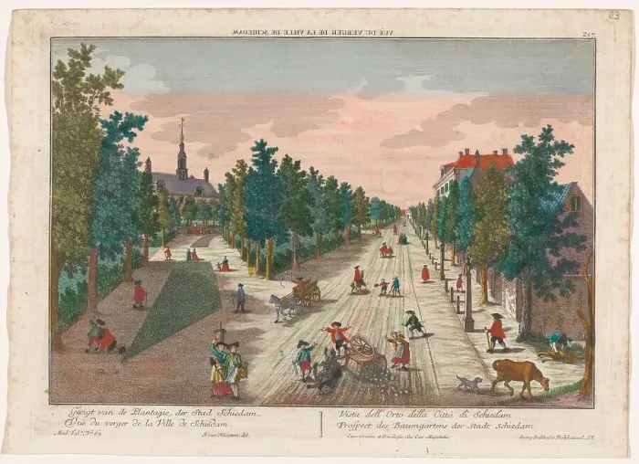Framed Print : View of a park in Schiedam, 1742-1801. Creator: Anon Framed Print : View of a park in Schiedam, 1742-1801. Creator: Anon