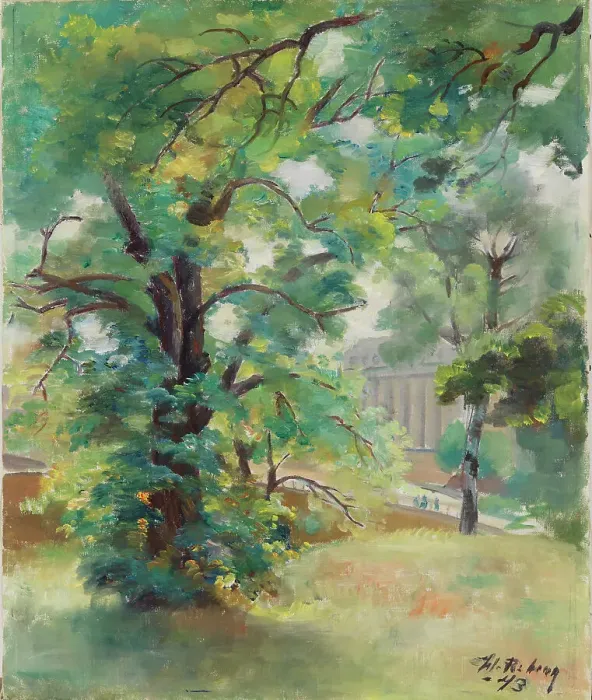 Framed Print : View from the Parliament House Park, 1943. Creator: William Rosenberg Framed Print : View from the Parliament House Park, 1943. Creator: William Rosenberg