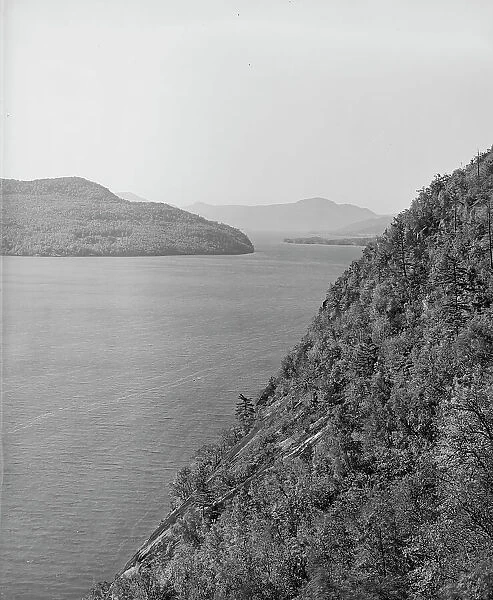 View from path to Rogers Rock Heights, Lake George, N.Y. between 1900 and 1910. Creator: William H. Jackson