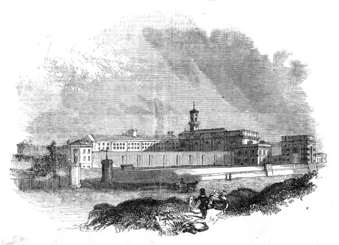 Framed Print : View of Pentonville Prison, 1842. Creator: Unknown