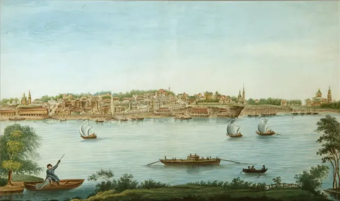 Framed Print : View of Perm, 1832. Artist: Razmakhnin, Pavel Emelyanovich (1796-1835) Framed Print : View of Perm, 1832. Artist: Razmakhnin, Pavel Emelyanovich (1796-1835)