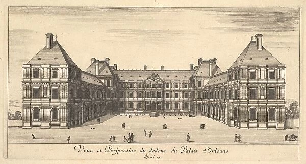 View and Perspective of the inside of the Palais d'Orleans, from Various views of rema