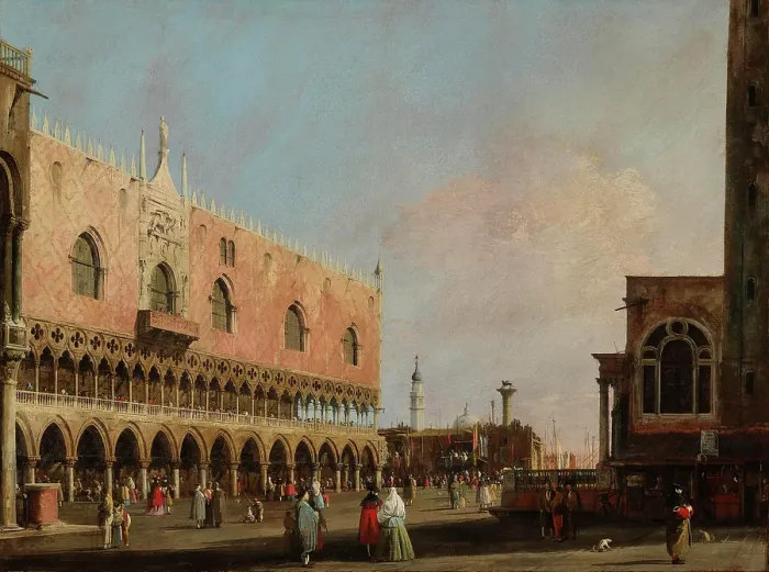 Framed Print : View of the Piazzetta San Marco Looking South, about 1735. Creator: Canaletto Framed Print : View of the Piazzetta San Marco Looking South, about 1735. Creator: Canaletto