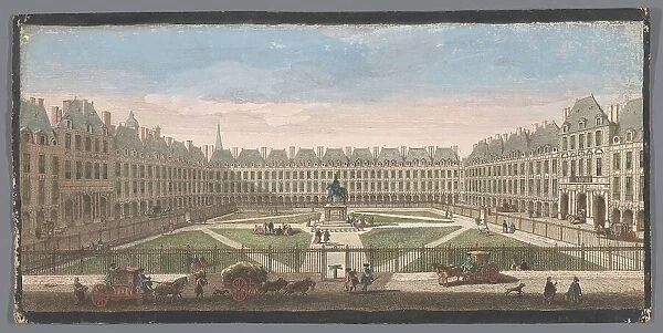 View of the Place Royale in Paris, 1700-1799. Creators: Anon, Jacques Rigaud