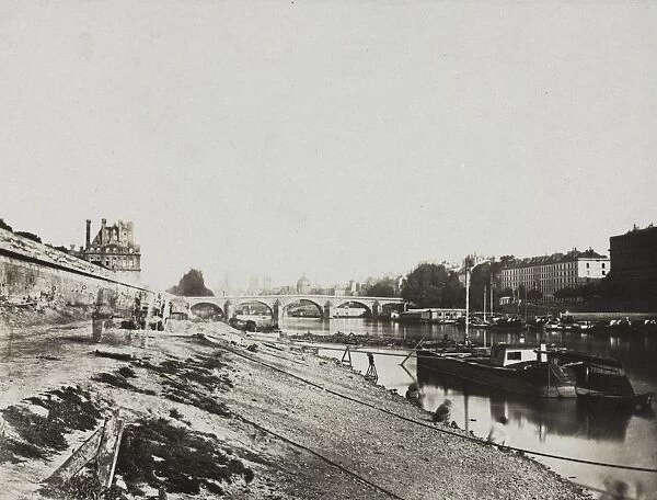 View from the Pont de la Concorde, 1852. Creator: Charles Henri Plaut (French)