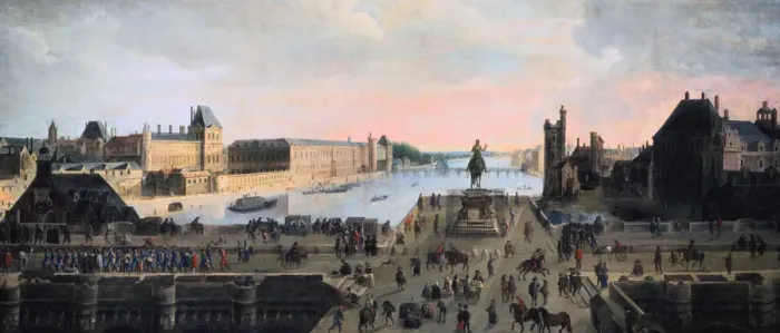 Framed Print : View of Pont Neuf, Paris, c1635 Framed Print : View of Pont Neuf, Paris, c1635