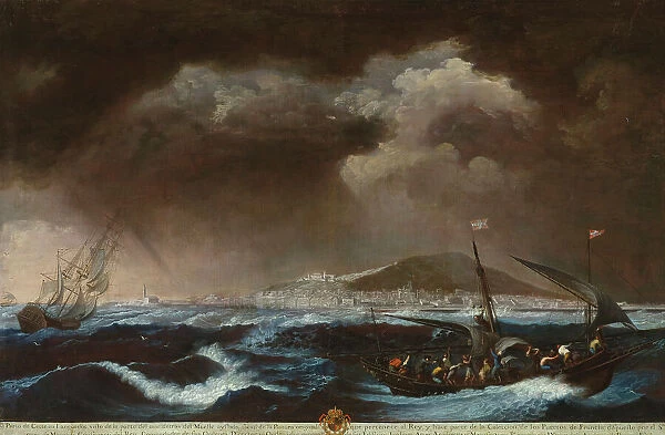 View of the Port of Sète (El puerto de Sète) (image 2 of 2), 1771. Creator: Juan Patricio Morlete Ruiz