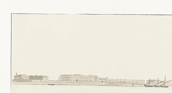 View of the port of Trani, 1778. Creator: Louis Ducros