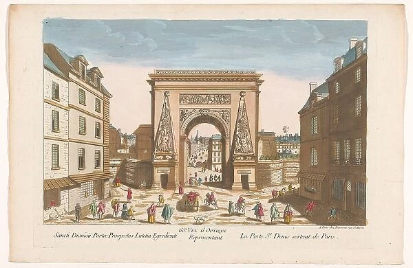 View of Porte Saint-Denis in Paris, 1745-1775. Creators: Francois Blondel, Anon