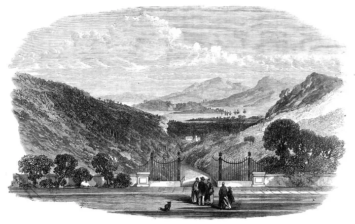 Framed Print : View of Porto Ferrajo, from the Villa San Martino, Elba, 1868. Creator: Unknown Framed Print : View of Porto Ferrajo, from the Villa San Martino, Elba, 1868. Creator: Unknown
