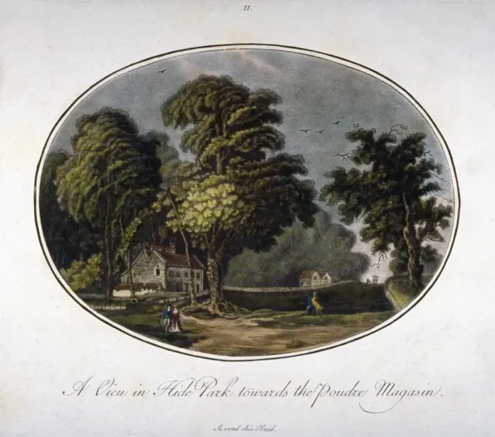 Framed Print : View of the powder magazine in Hyde Park, Westminster, London, 1791(?) Framed Print : View of the powder magazine in Hyde Park, Westminster, London, 1791(?)