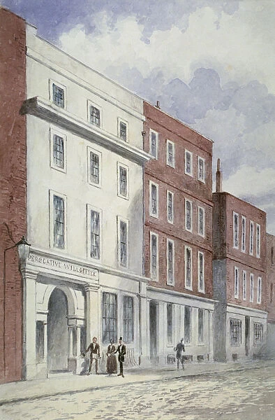 View of the Prerogative Will Office, Doctors Commons, City of London, 1840. Artist