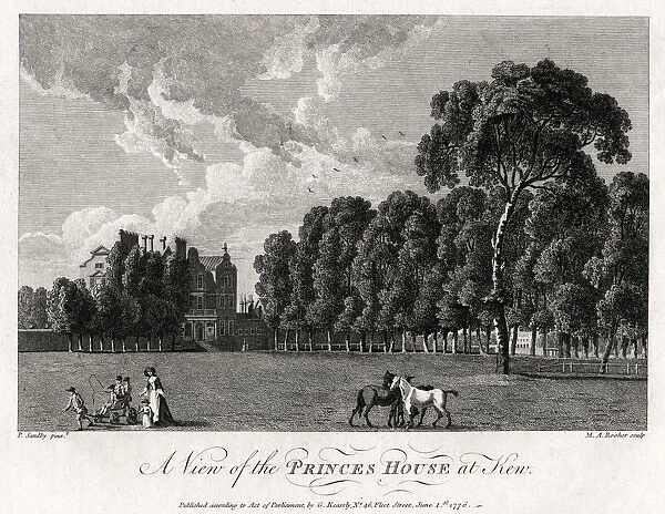 A View of the Princes House at Kew, 1776. Artist: Michael Angelo Rooker
