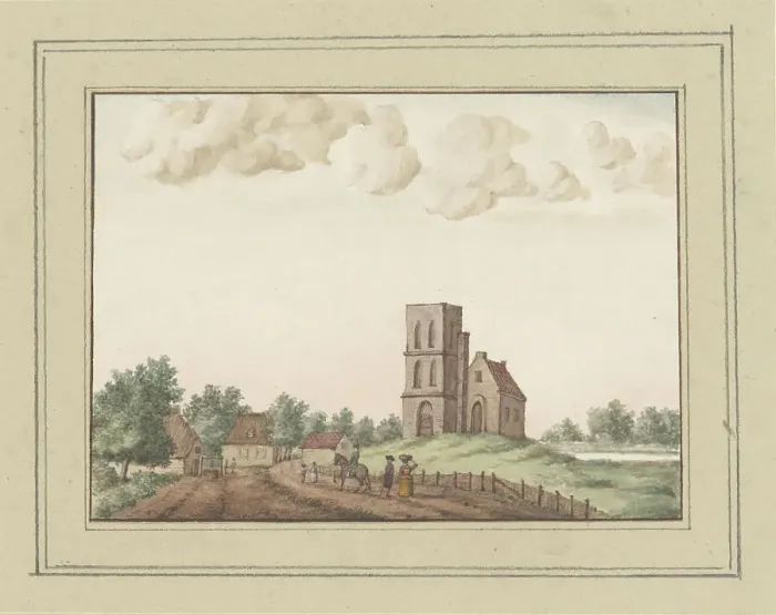 Framed Print : View of Puiflijk at Druten, in or after 1750-c. 1800. Creator: Anon Framed Print : View of Puiflijk at Druten, in or after 1750-c. 1800. Creator: Anon