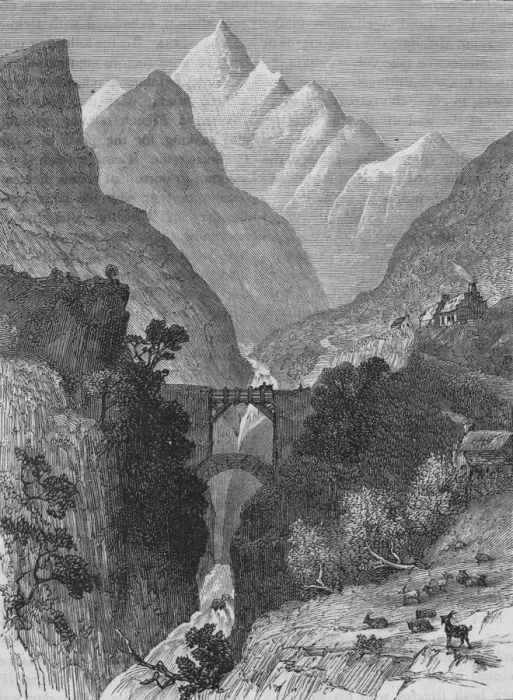 Framed Print : View in the Pyrenees, c1880 Framed Print : View in the Pyrenees, c1880