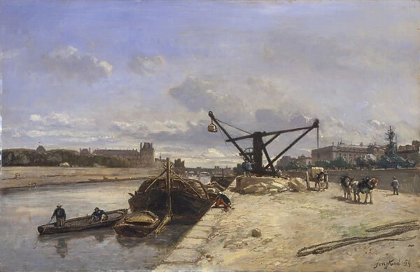 View from the Quai d Orsay, 1854. Creator: Johan Barthold Jongkind
