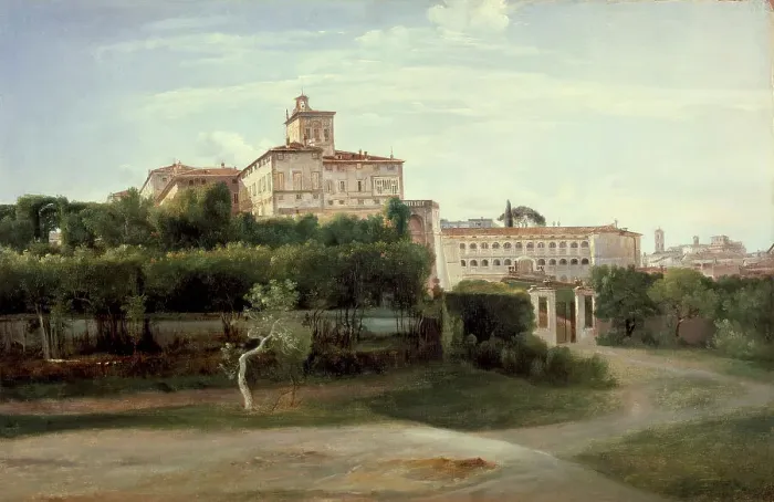 Framed Print : View of the Quirinal Palace, Rome, c1806. Creator: Francois-Marius Granet Framed Print : View of the Quirinal Palace, Rome, c1806. Creator: Francois-Marius Granet