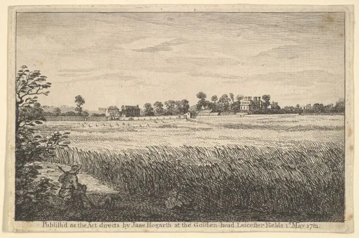 Framed Print : View of Ranbys House, May 1, 1781. Creator: William Hogarth Framed Print : View of Ranbys House, May 1, 1781. Creator: William Hogarth