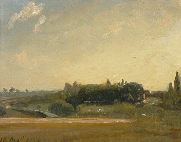 View Towards the Rectory, East Bergholt, 1813. Creator: John Constable