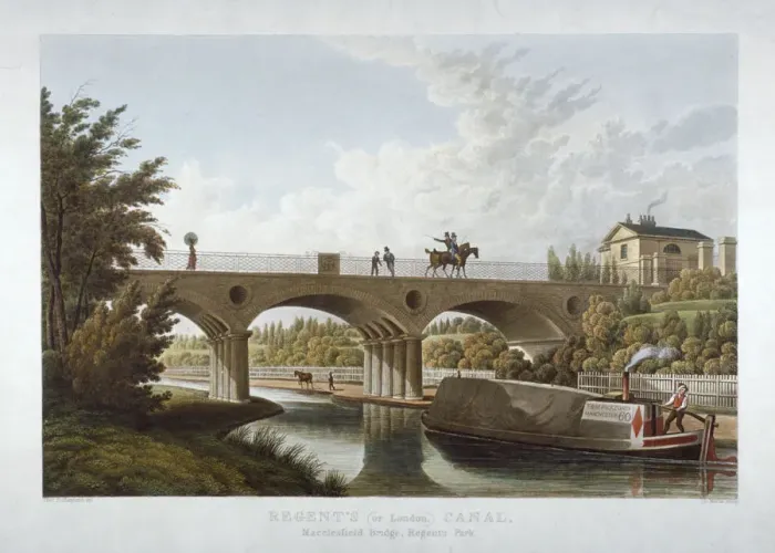 Framed Print : View in Regents Park, St Marylebone, London, c1827. Artist: JL Marks Framed Print : View in Regents Park, St Marylebone, London, c1827. Artist: JL Marks