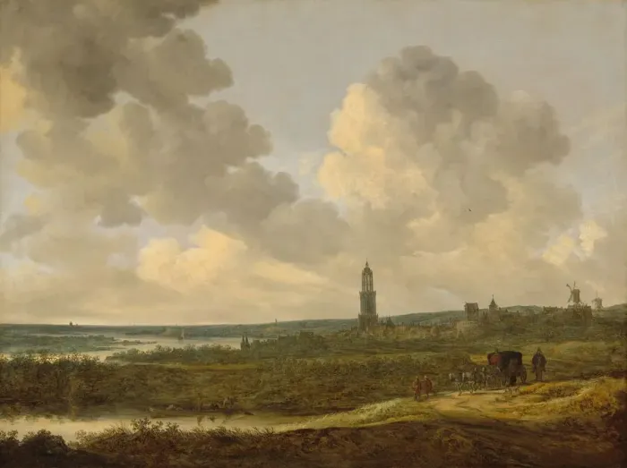 Framed Print : View of Rhenen, 1646. Creator: Jan van Goyen Framed Print : View of Rhenen, 1646. Creator: Jan van Goyen