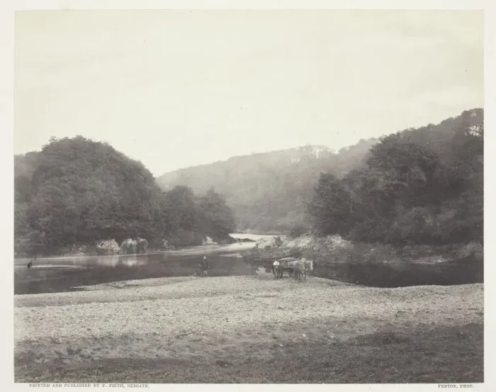 Framed Print : View of the Ribble, Yorkshire, c. 1860, printed c. 1870. Creator: Roger Fenton Framed Print : View of the Ribble, Yorkshire, c. 1860, printed c. 1870. Creator: Roger Fenton
