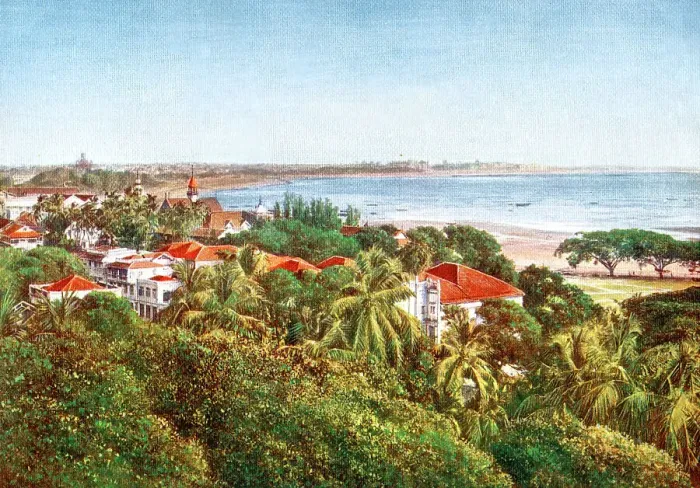 Framed Print : A view from the Ridge, Bombay, India, early 20th century Framed Print : A view from the Ridge, Bombay, India, early 20th century