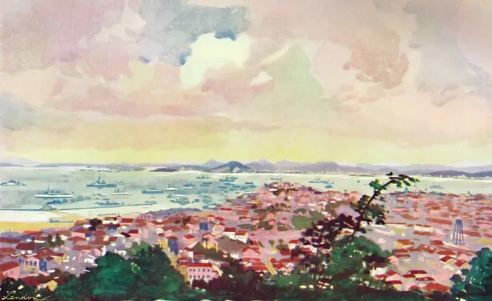 Framed Print : A View of Rio and the Bay, 1914 Framed Print : A View of Rio and the Bay, 1914
